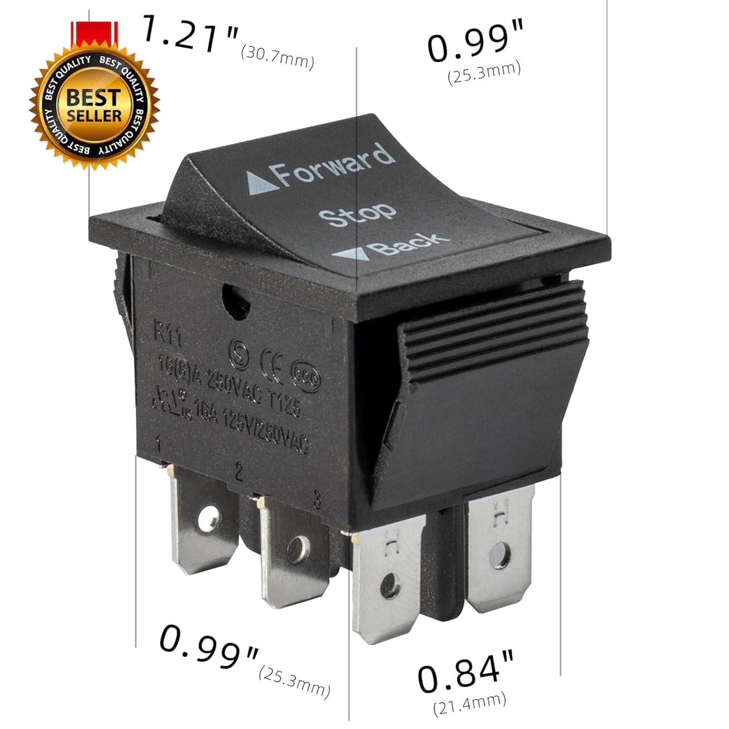 2 Pcs Universal 6V 12V 24V Forward Reverse Switch Compatible with Power Wheels F