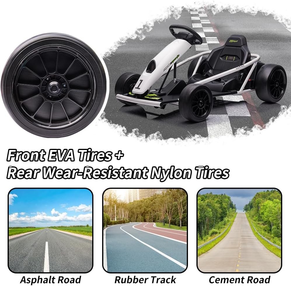 Electric Go Kart for Kids 24V Battery Dual Motors High Speed Outdoor Ride On Toy
