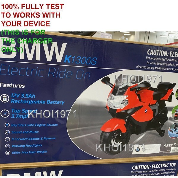 WALL charger AC adapter FOR TY5838USA BMW K1300S motorcycle ride on 12V battery