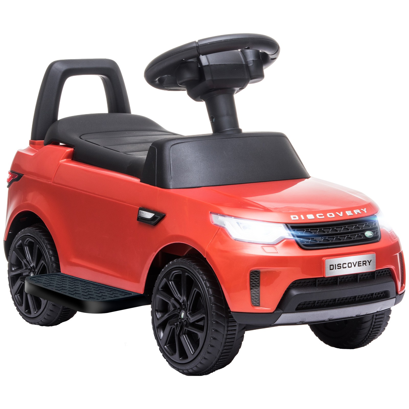 2 in 1 Land Rover Licensed 6V Ride On Car, Sliding Car, Red