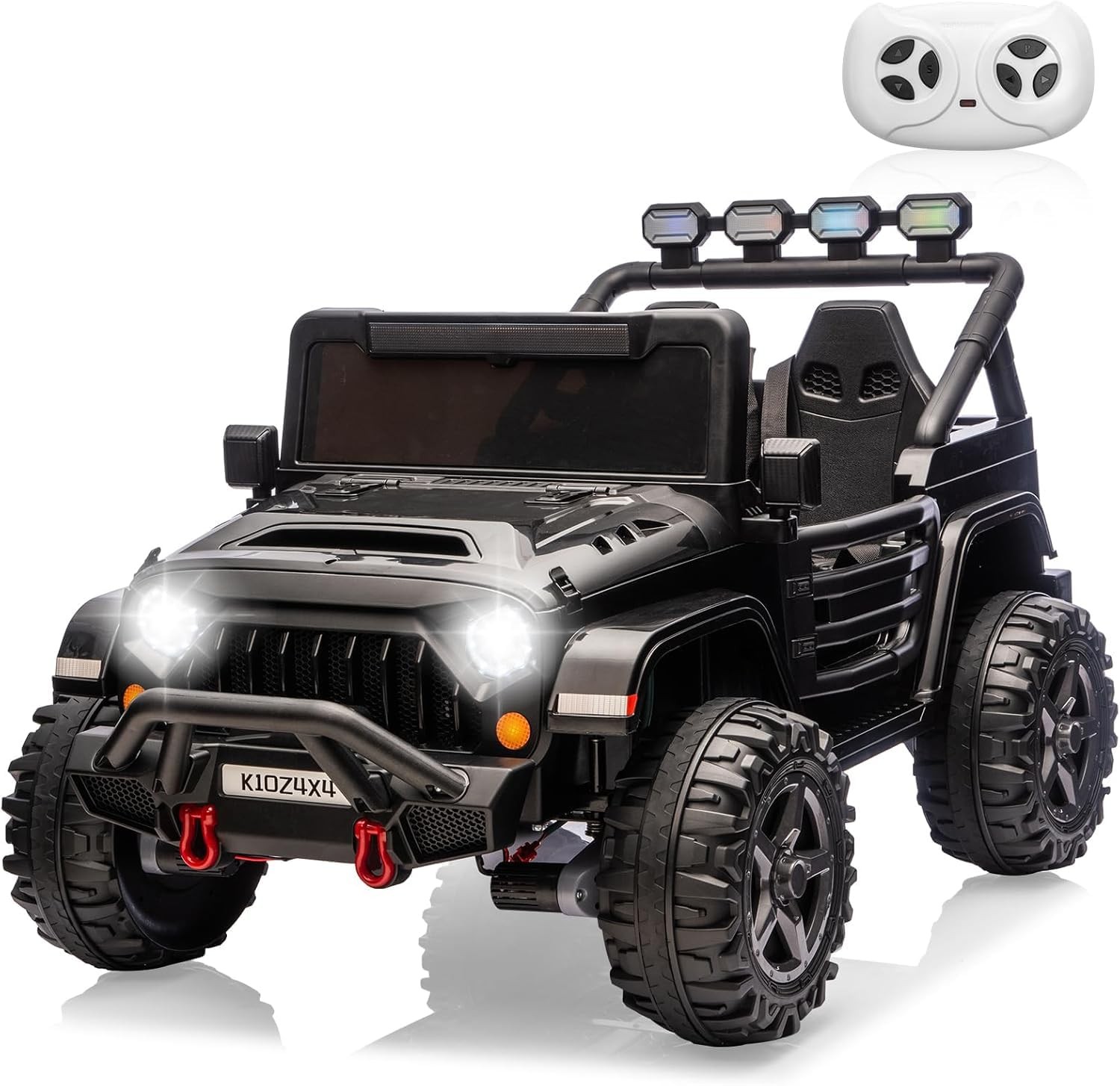 24V 2-Seater Electric Ride-On Truck for Kids – 4×4, 3 Speeds, Suspension, LED