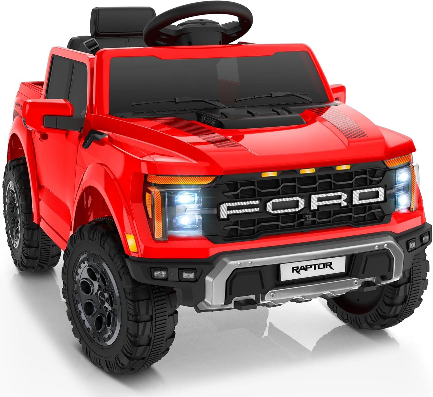 Licensed Ford F-150 Raptor 12 Volt Kids Ride on Car, Ride on Toys for Kids with