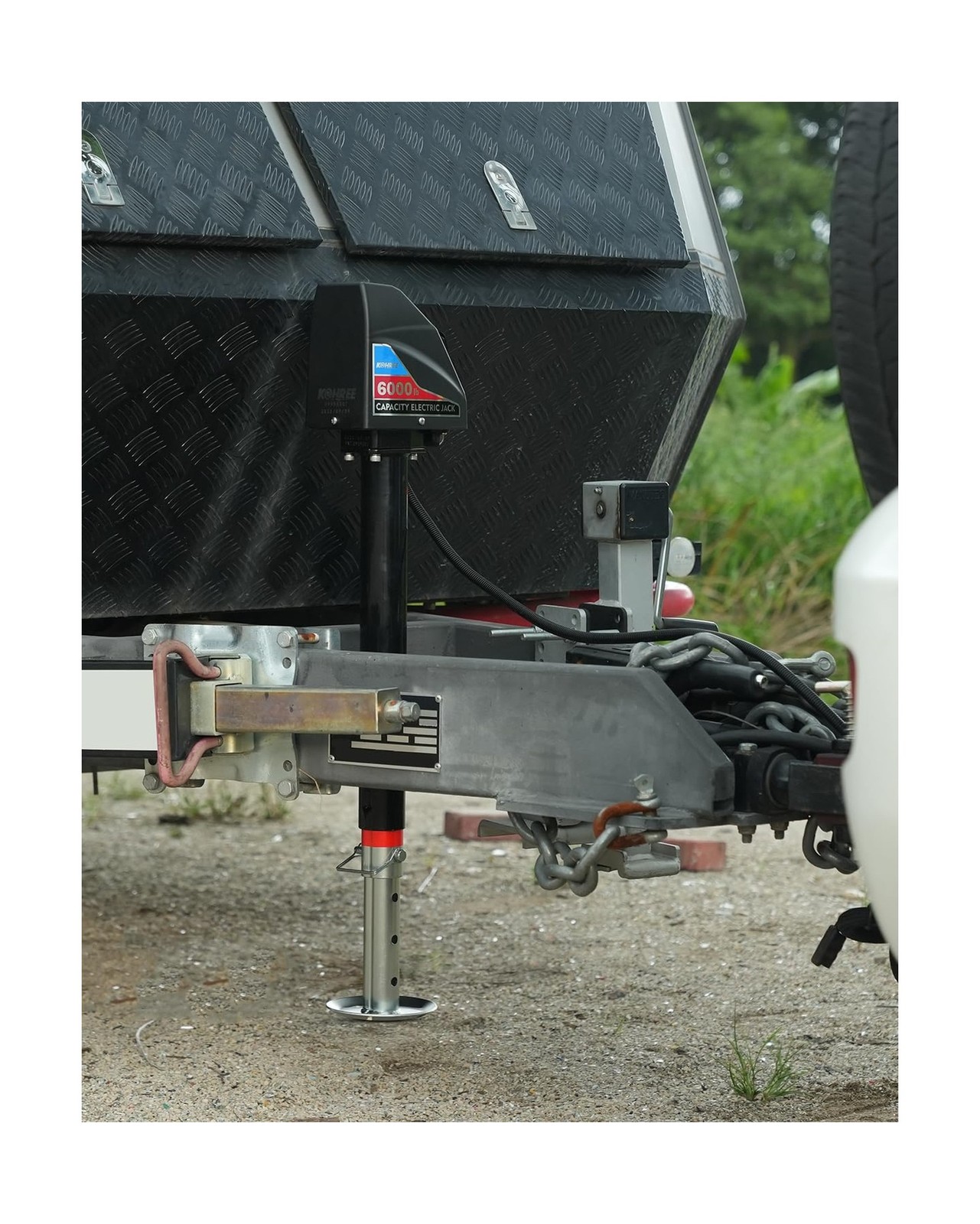 Kohree Electric Trailer Jack 6000 lbs with 7-Way Connector, Heavy Duty RV Ele…