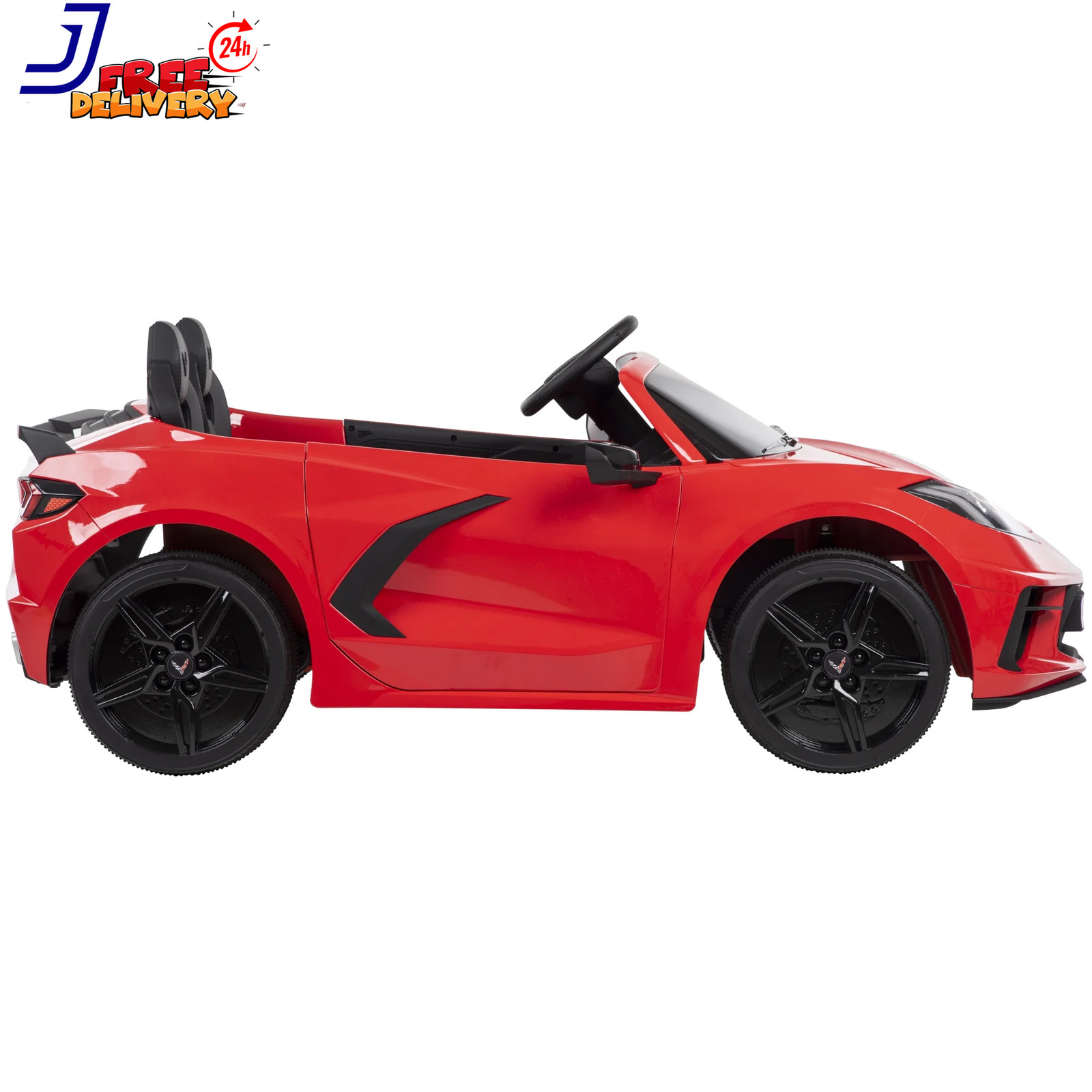 12V Corvette Stingray Battery Powered Ride-On Car Children Ages 3+ Sounds