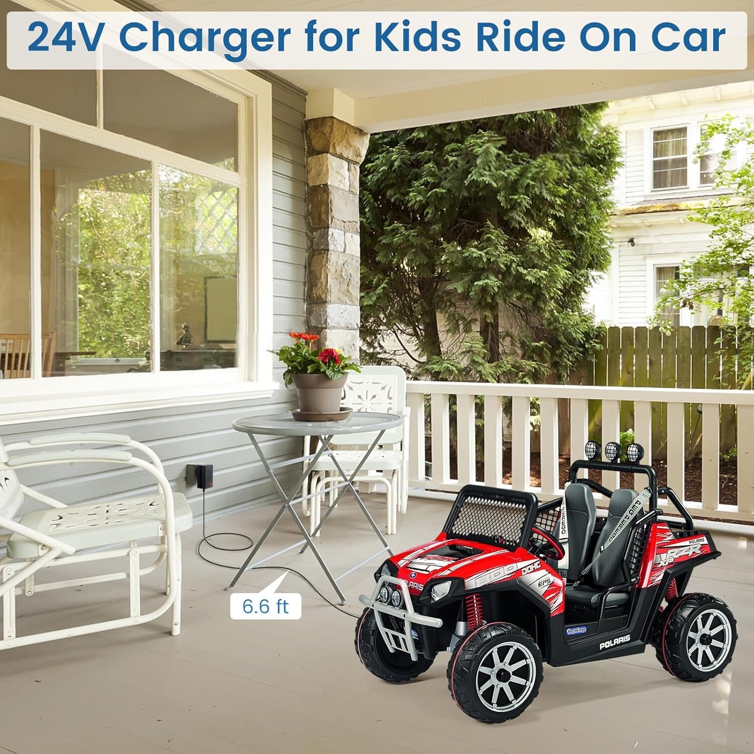 24V Battery Charger for Kids Ride On Car Toys, 24 Volt Power Adapter Black