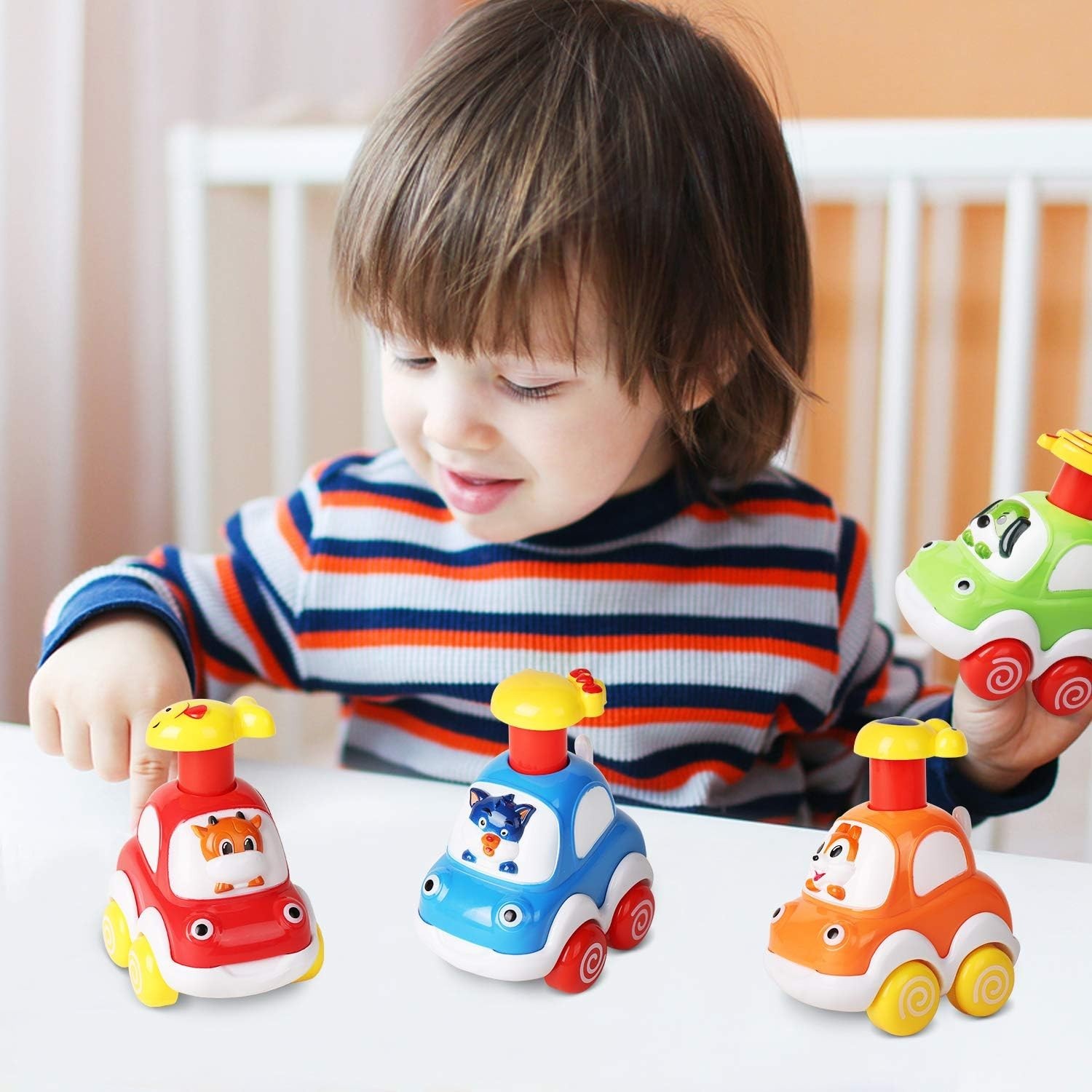 Bright and Safe Animal Car Toys – Perfect Gifts for Toddlers 1-2