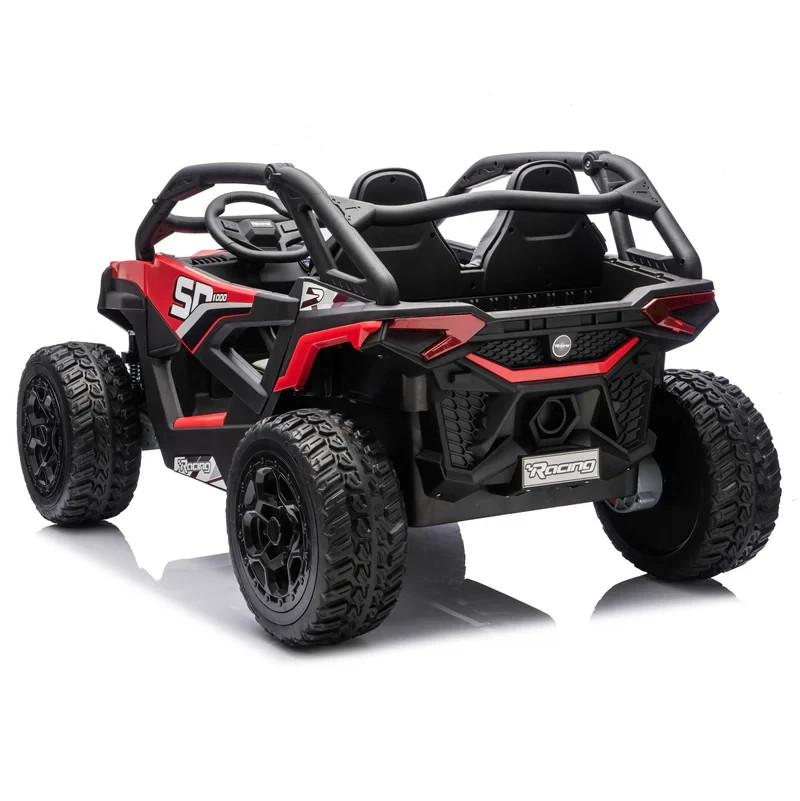 24V 4WD KIDS RIDE ON UTV CAR 4 POWERFUL MOTORS,TWO SEATER,EVA TIRES LIGHTS+ R/C