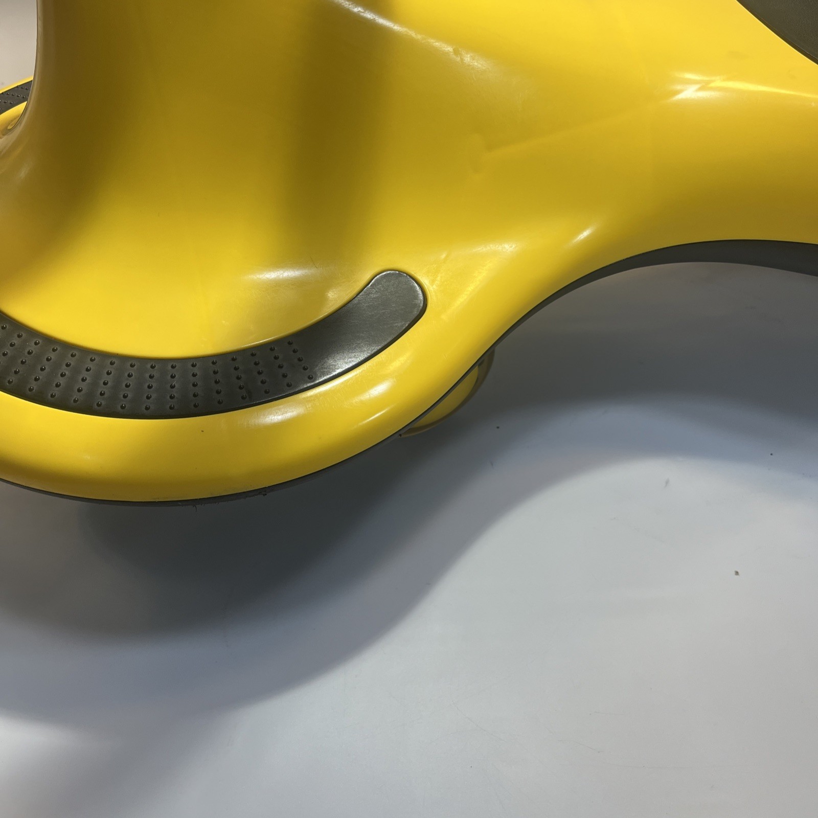 Kids Wiggly Ride-On Yellow Car Toy Light Up Wheels Ride Vehicle