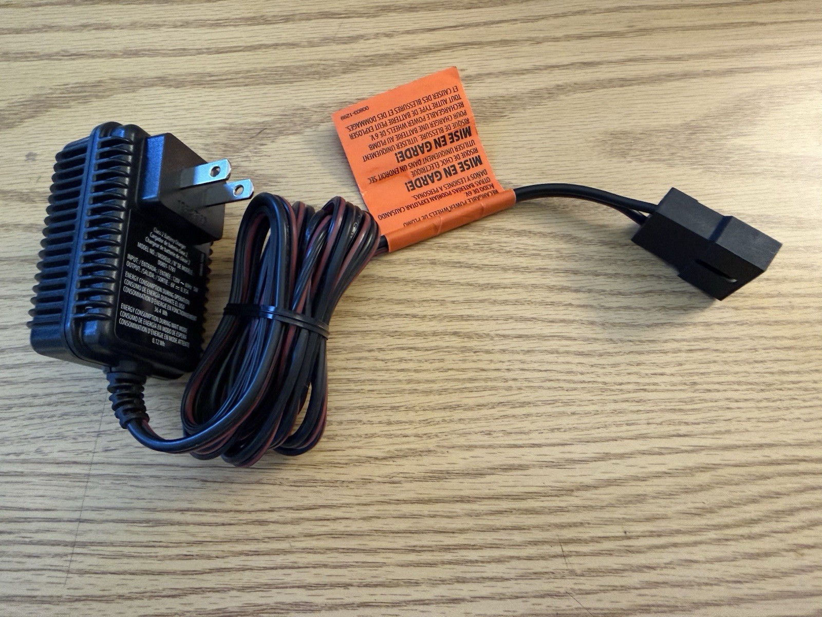 NEW Power Wheels 12V Battery Charger Genuine Fisher Price 00803-1295