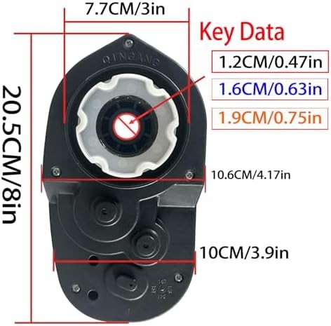 High power gearbox motor for ride on car replacement