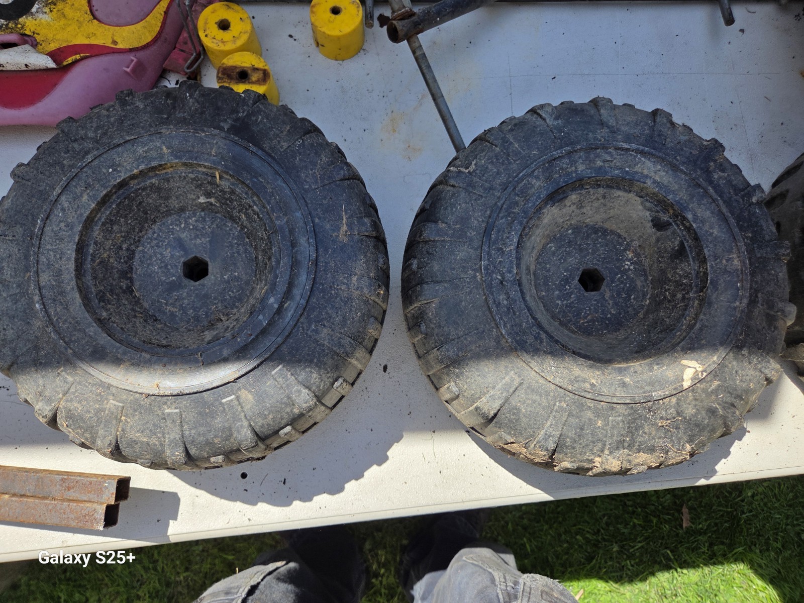 Vintage Jeep Power Wheels Front Wheels Replacement Wheels Set Of 2