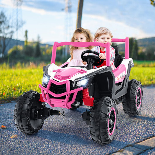 24V 2-Seater Kids Ride On UTV, Electric Toy Truck with 2.4G Remote Control – Pin