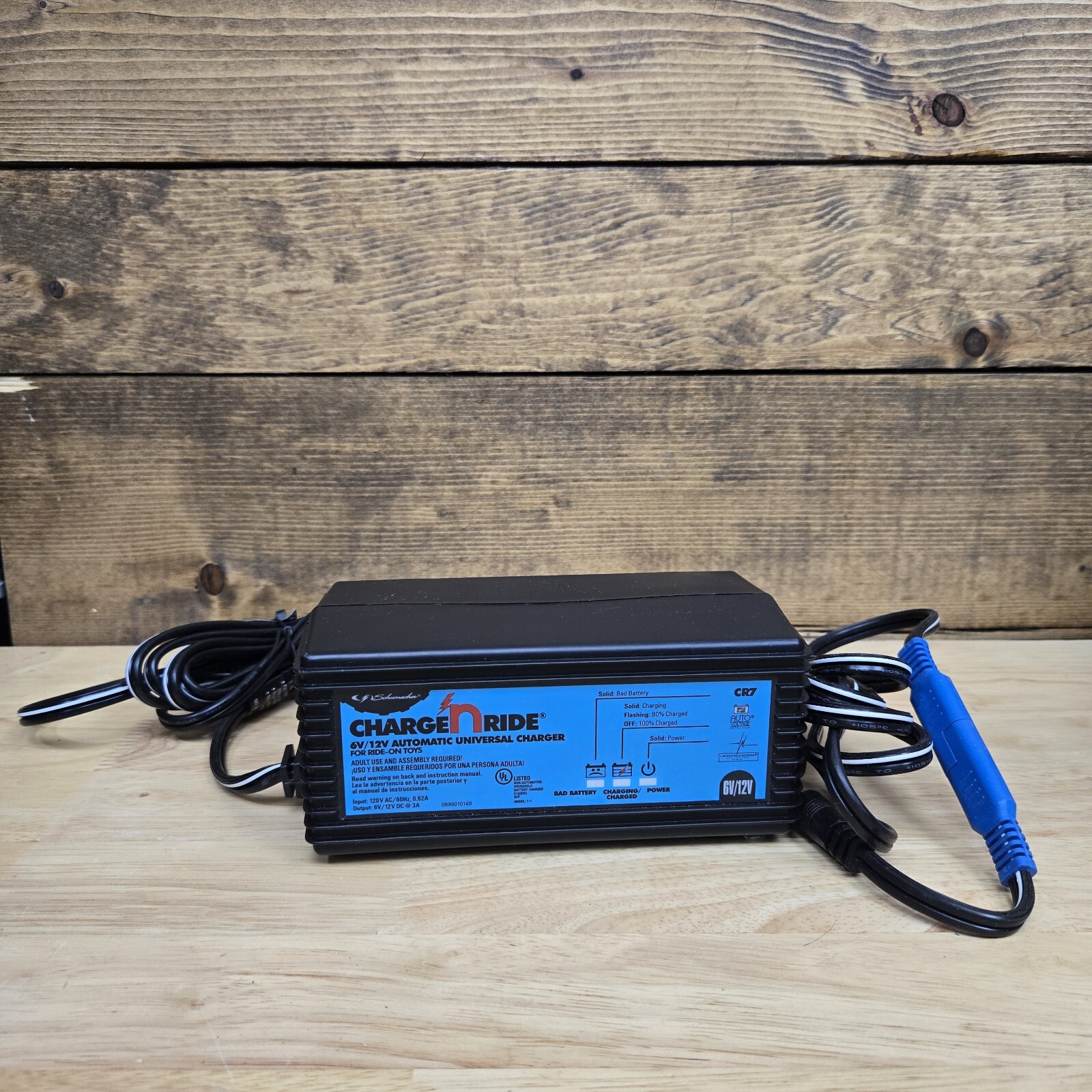 Schumacher CR-7 Charge ‘n Ride 6/12V Universal Battery Charger Perego,Razor