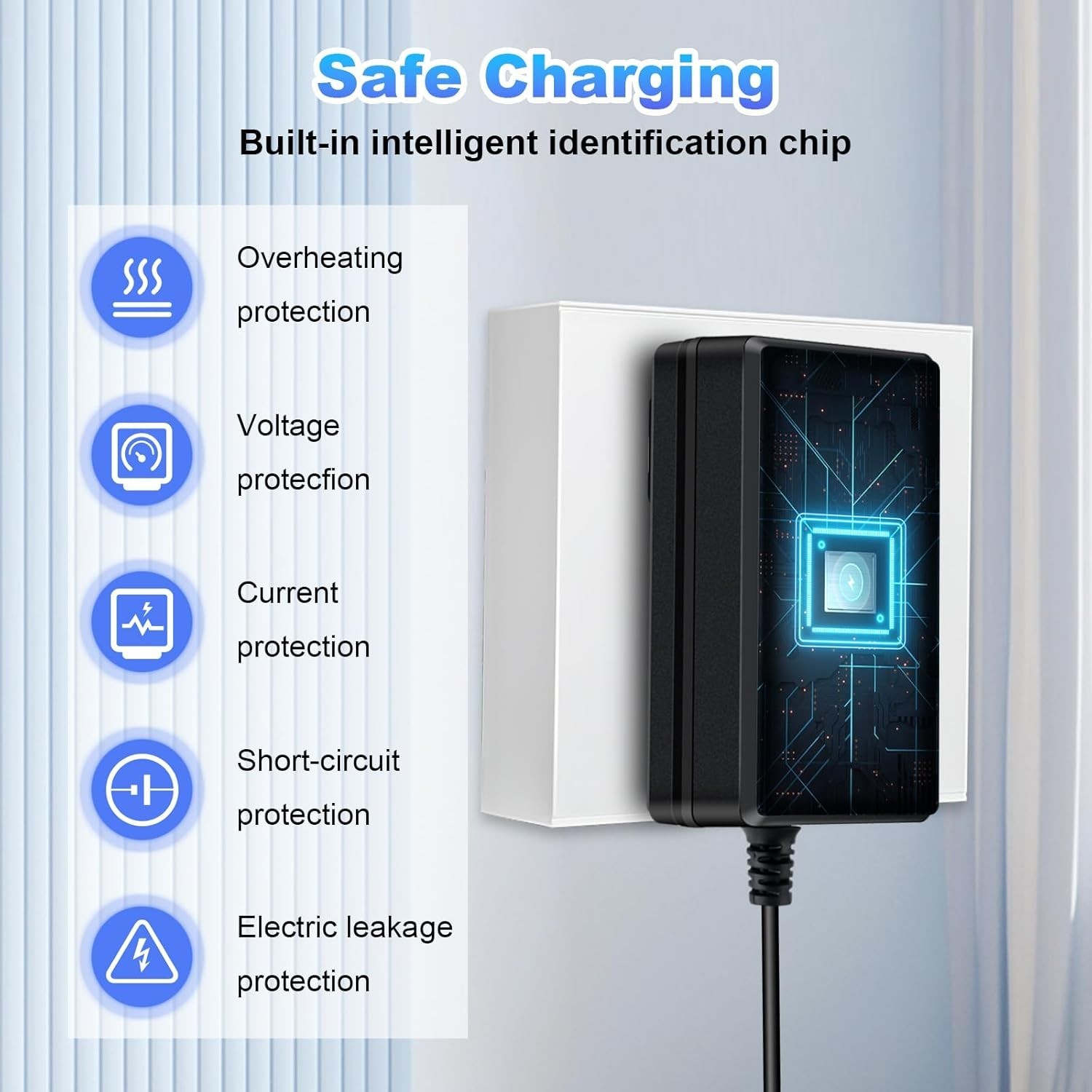 24V Charger for Kids Ride On Cars, Wrangler SUV, ATV, Jeep, Quad, 1000mA