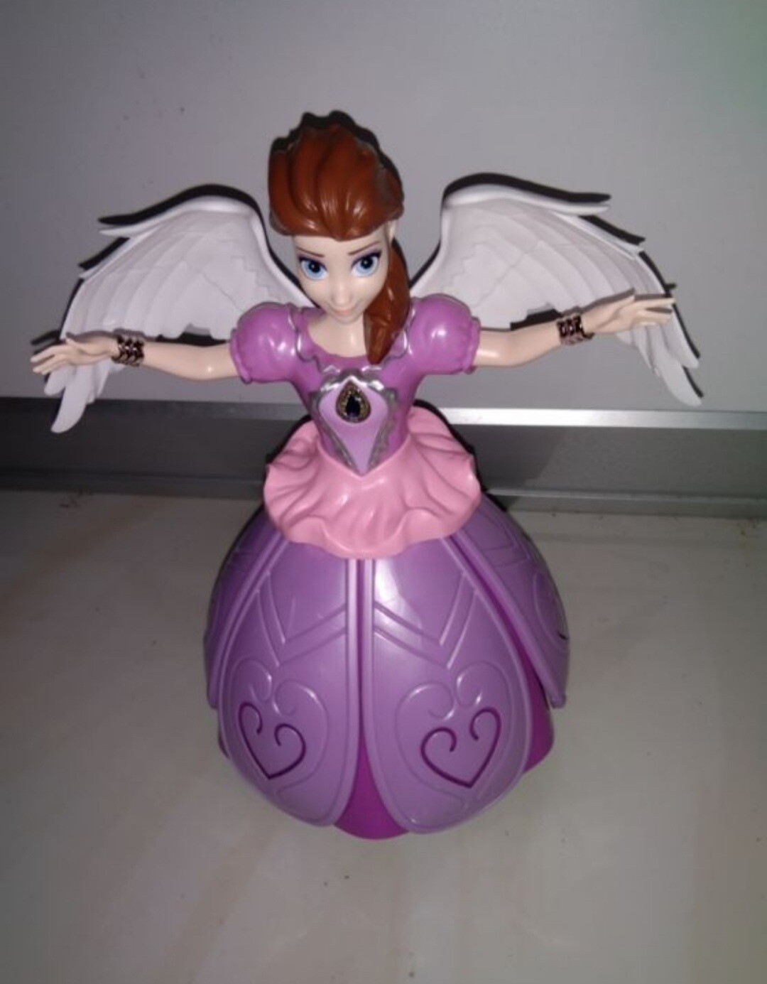 Dancing Angel Lighting Music Rotate Beautiful Doll Robot Toy Best Gift For Girls