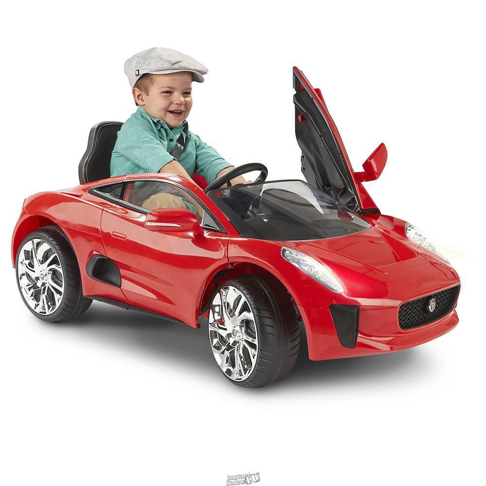 Hammacher Rollplay Children’s Ride on Kids Red Jaguar CX75 Convertible Car