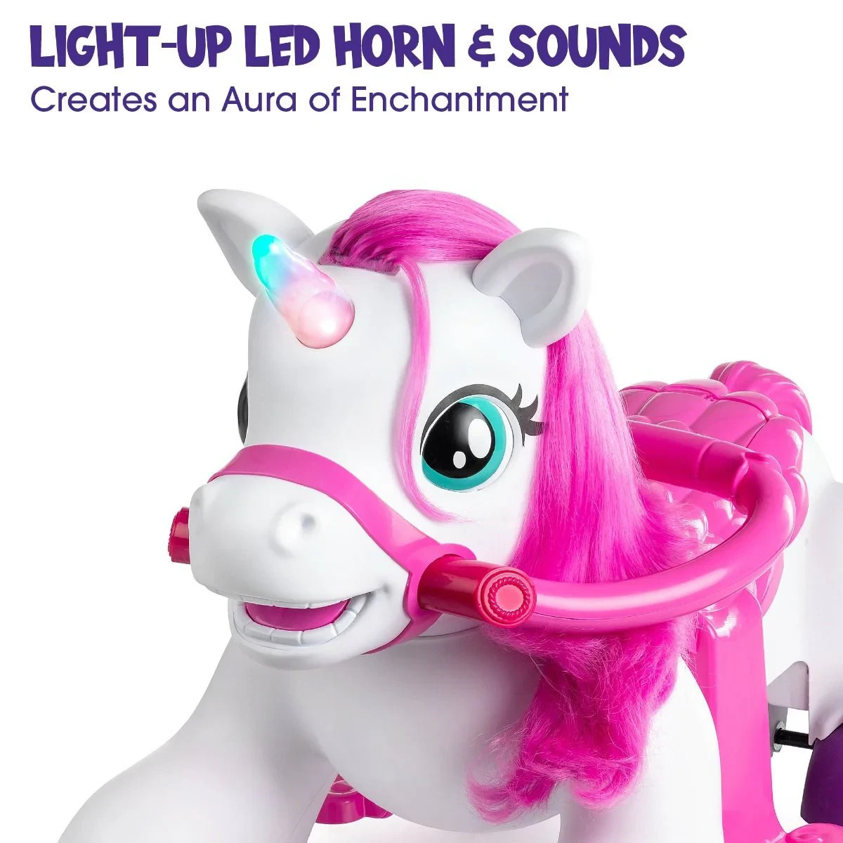 Xootz Unicorn Kids Electric Ride-on Toy 6V Battery Powered – NEW