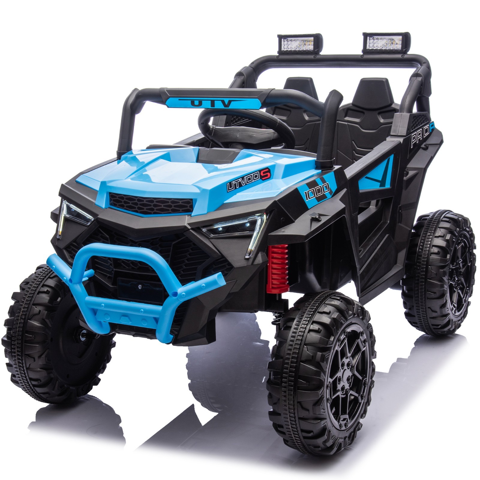 24V 400W Electric Ride on UTV Car Toys Power Wheels for Kids with Remote Blue