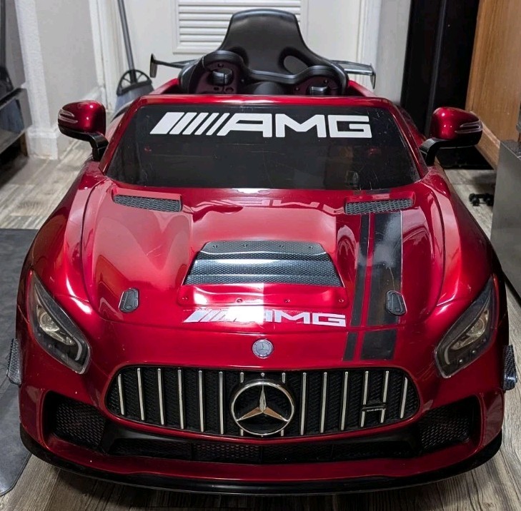 Kids 12V Ride On Car Licensed Mercedes Benz AMG GTR W/MP3 & REMOTE Control Red