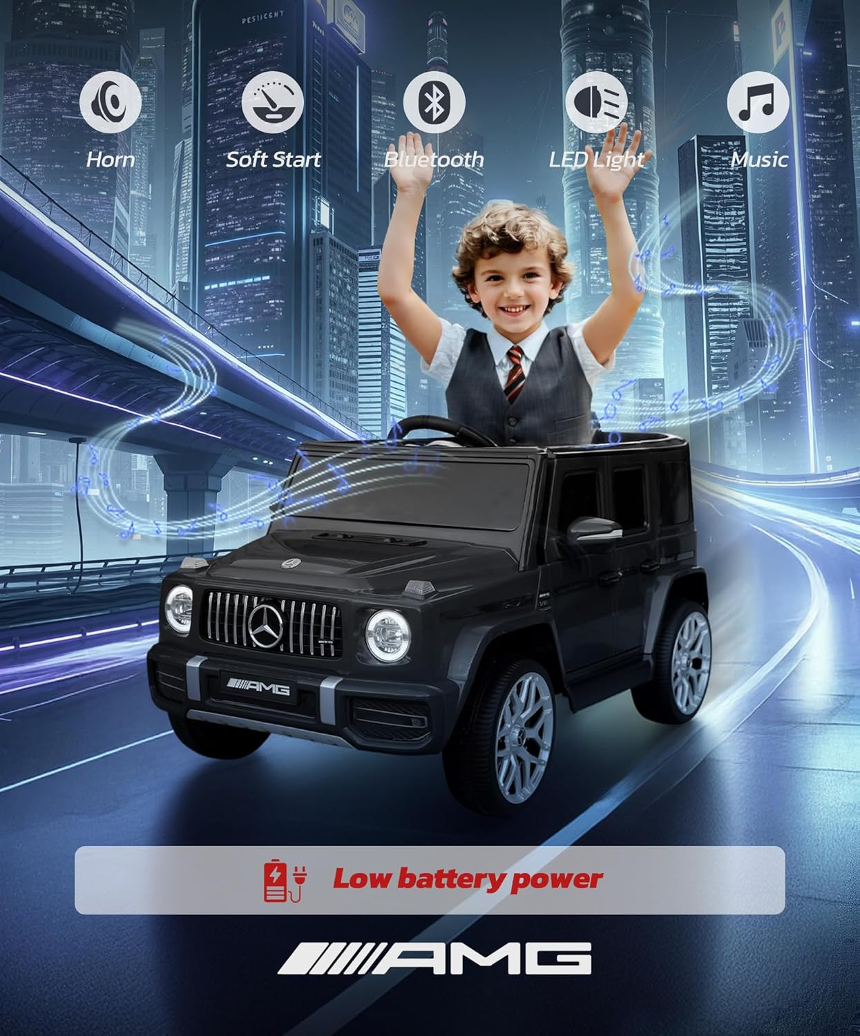 Mercedes-Benz AMG G63 12V Ride-On Car with Remote Control