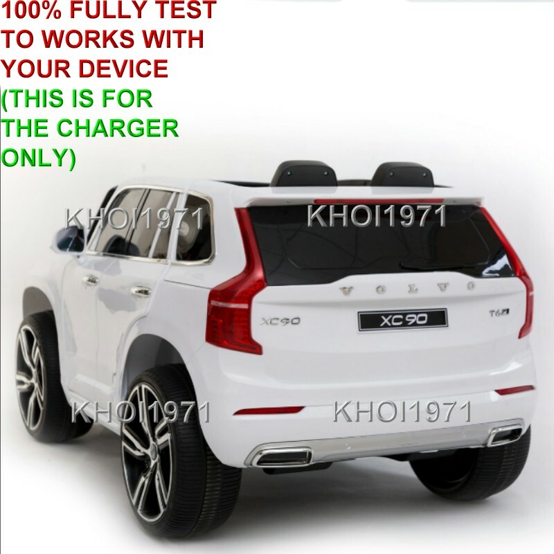 WALL charger AC adapter for National Products Kid Motorz Volvo XC90 ride on 12V