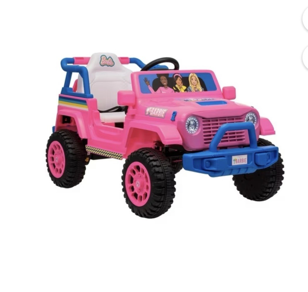 Licensed 12V 1-Seater Rugged Kids Ride-On -Barbie