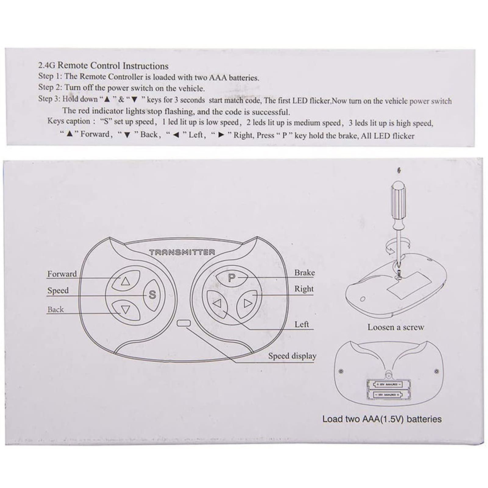 2.4G Bluetooth Remote Control and JR1930RX-2-24V Receiver Kit Kids Powered Ri…
