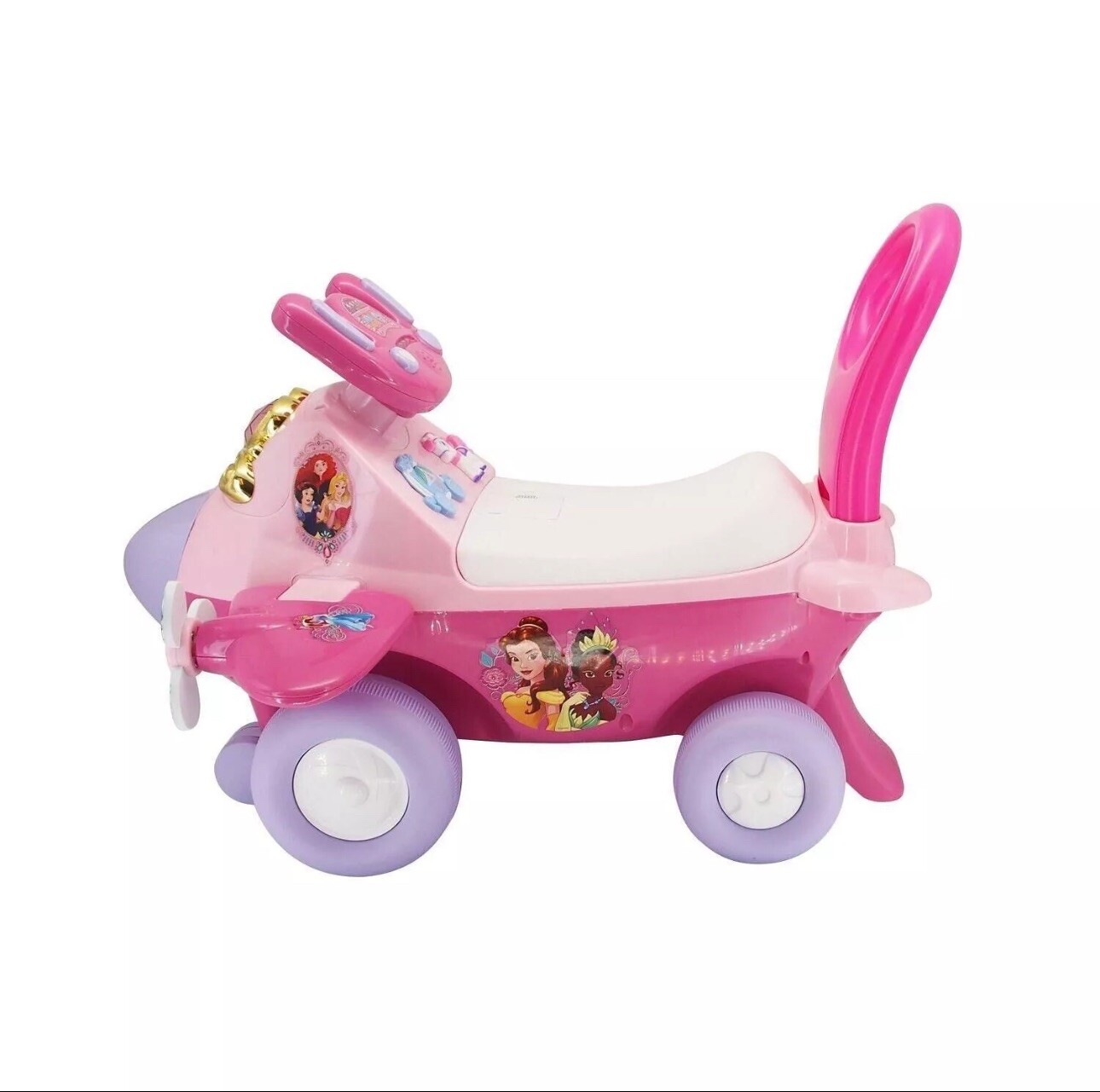Kiddieland Disney Lights and Sounds Activity Ride-On Princess Plane