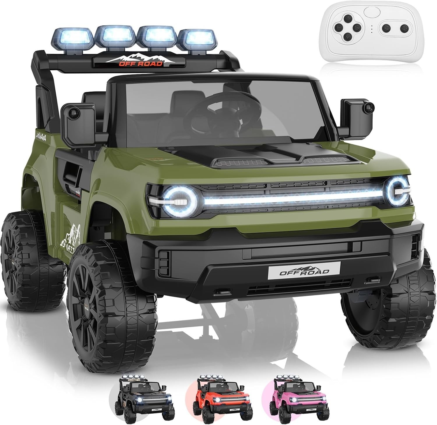24V Electric Ride on Car for Kids Powerful Wheels with Remote Control & Music