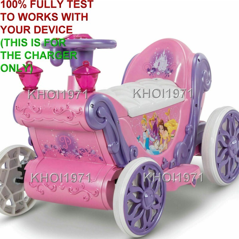 WALL charger AC adapter FOR 19218 HUFFY Disney Princess Carriage ride on 6V-BAT