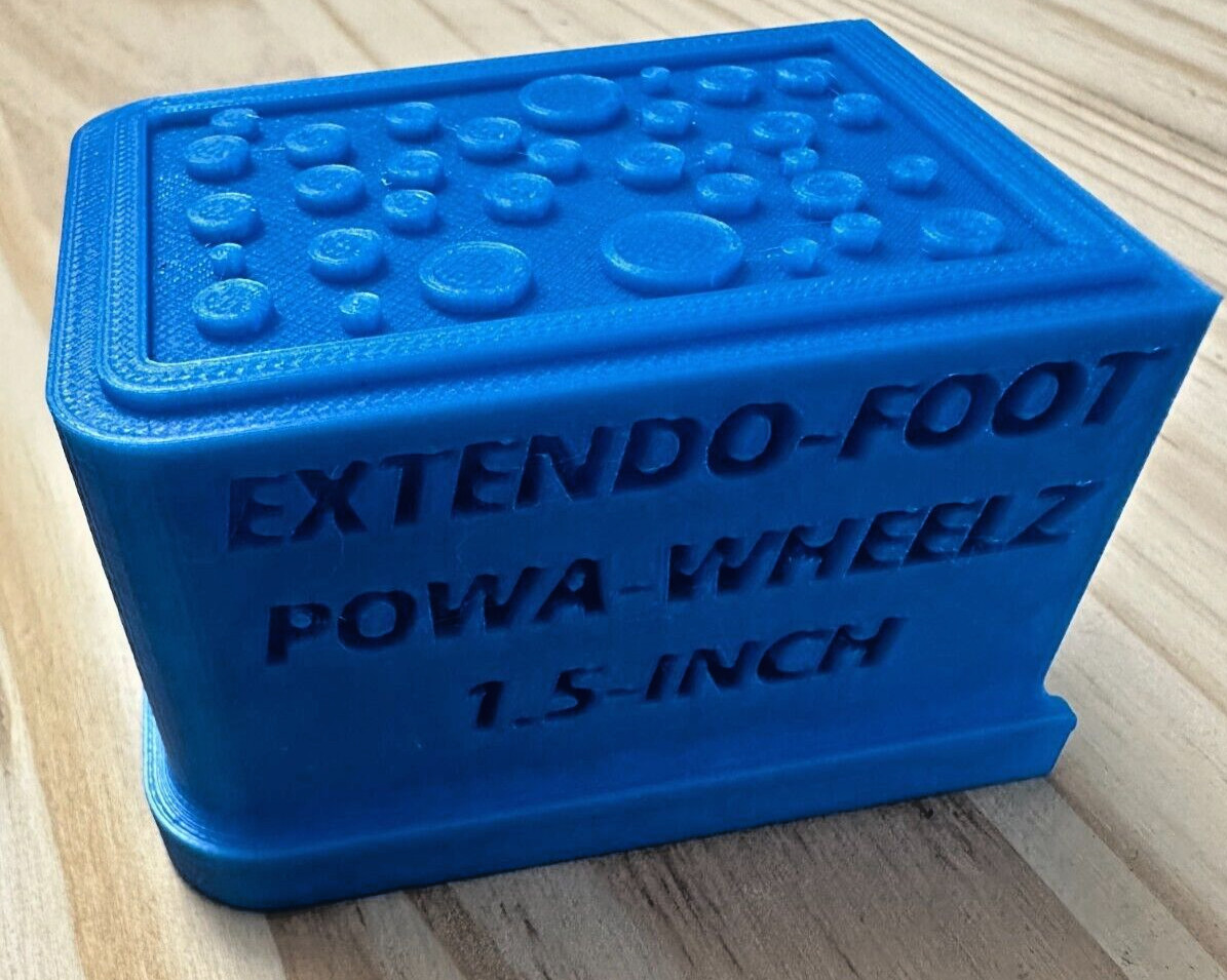 Power wheels 1.5INCH Extendo-FOOT pedal Extension UNIVERSAL