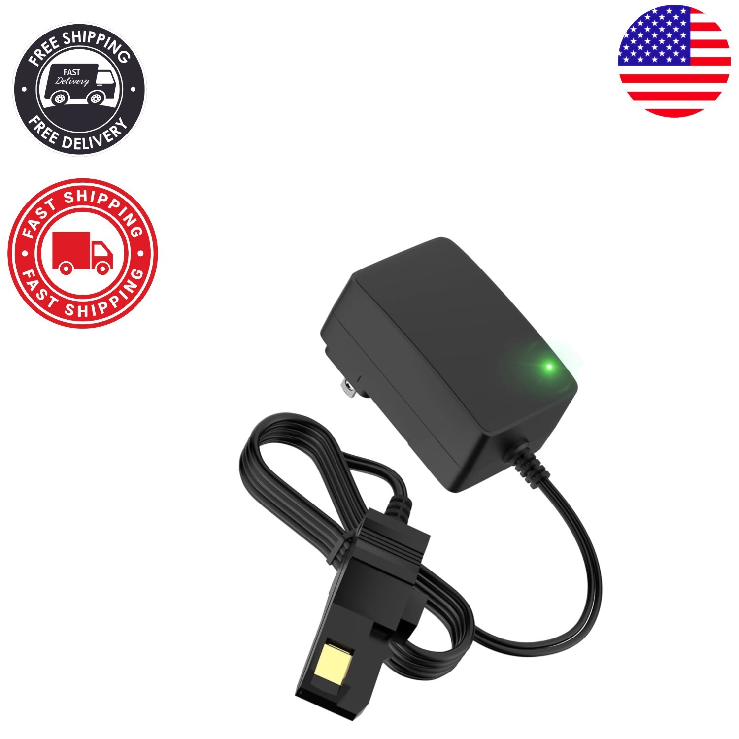 12V Charger for Power Wheels – Compatible with Gray & Orange Batteries, 6.5 F…