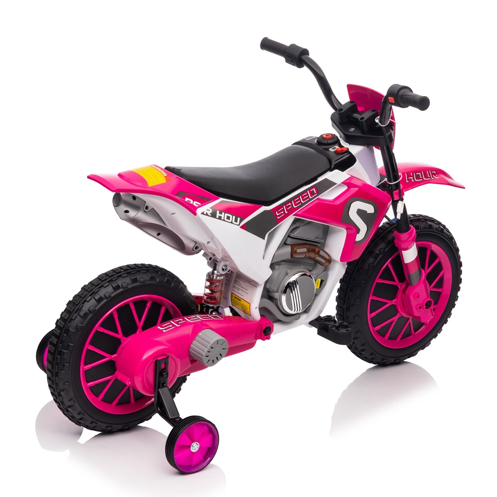12V TOBBI Electric Motorcycle for Kids Battery Powered Ride On Toys with 2 Speed