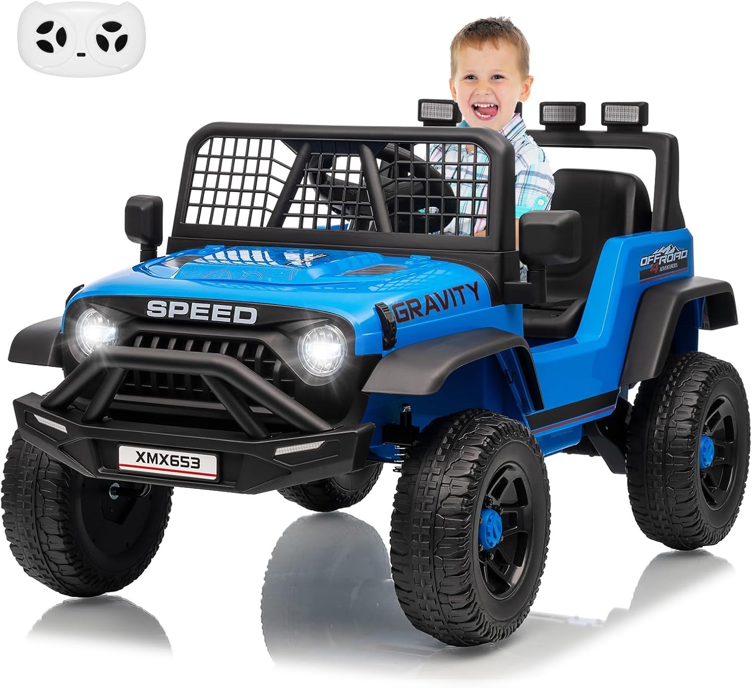 Garvee 12V Kids Ride On Truck Car,Kids Electric RC Vehicles for Boy Girl Gift