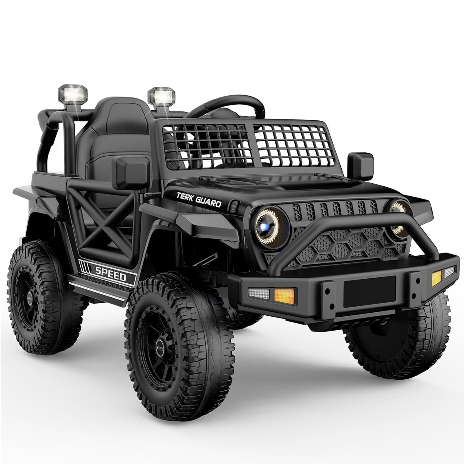 Carro Electrico Para Niños De 3 A 5 Años Montar Manejar Y Jugar Con Luces New US