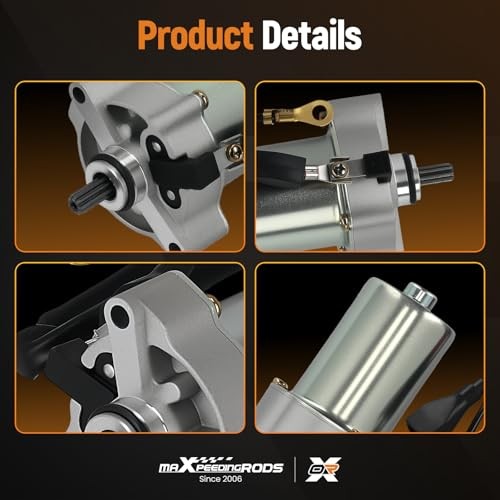 Starter Motor for Yamaha Raptor 90 2006-2023, 12V 9Teeth, Grizzly 90 2019-2023