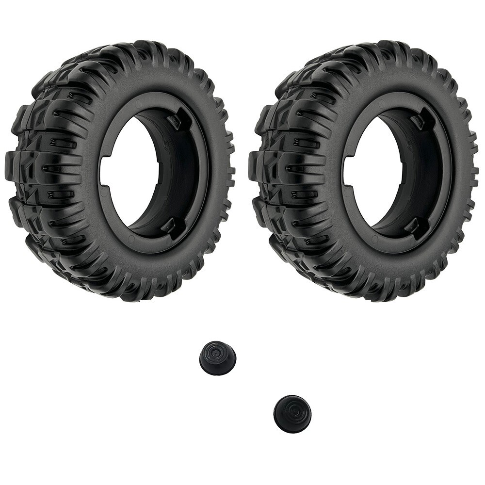 Power Wheels N2273 Jeep Hurricane Rust Replacement Wheel- 2 Pack