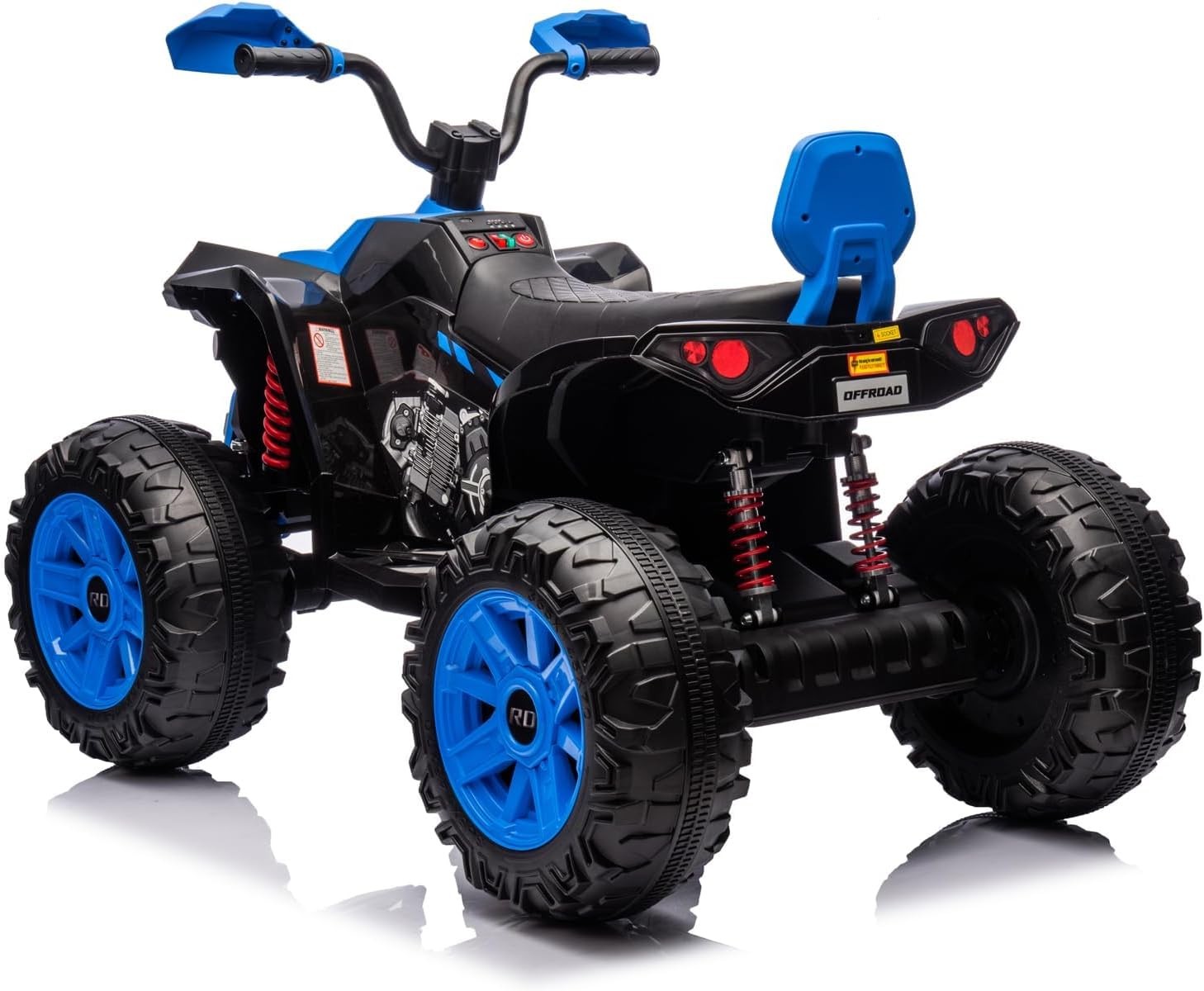 24V Kids Electric ATV 2 Seats,Dual 500W Motors, LED, Music Player, Bluetooth USB