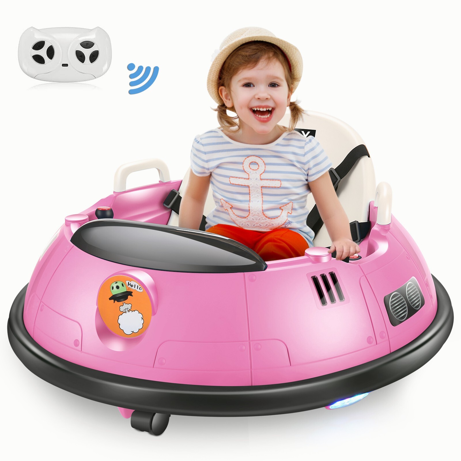 Ride on Bumper Car for Kids 12V Battery Powered Electric Toy with Remote Control