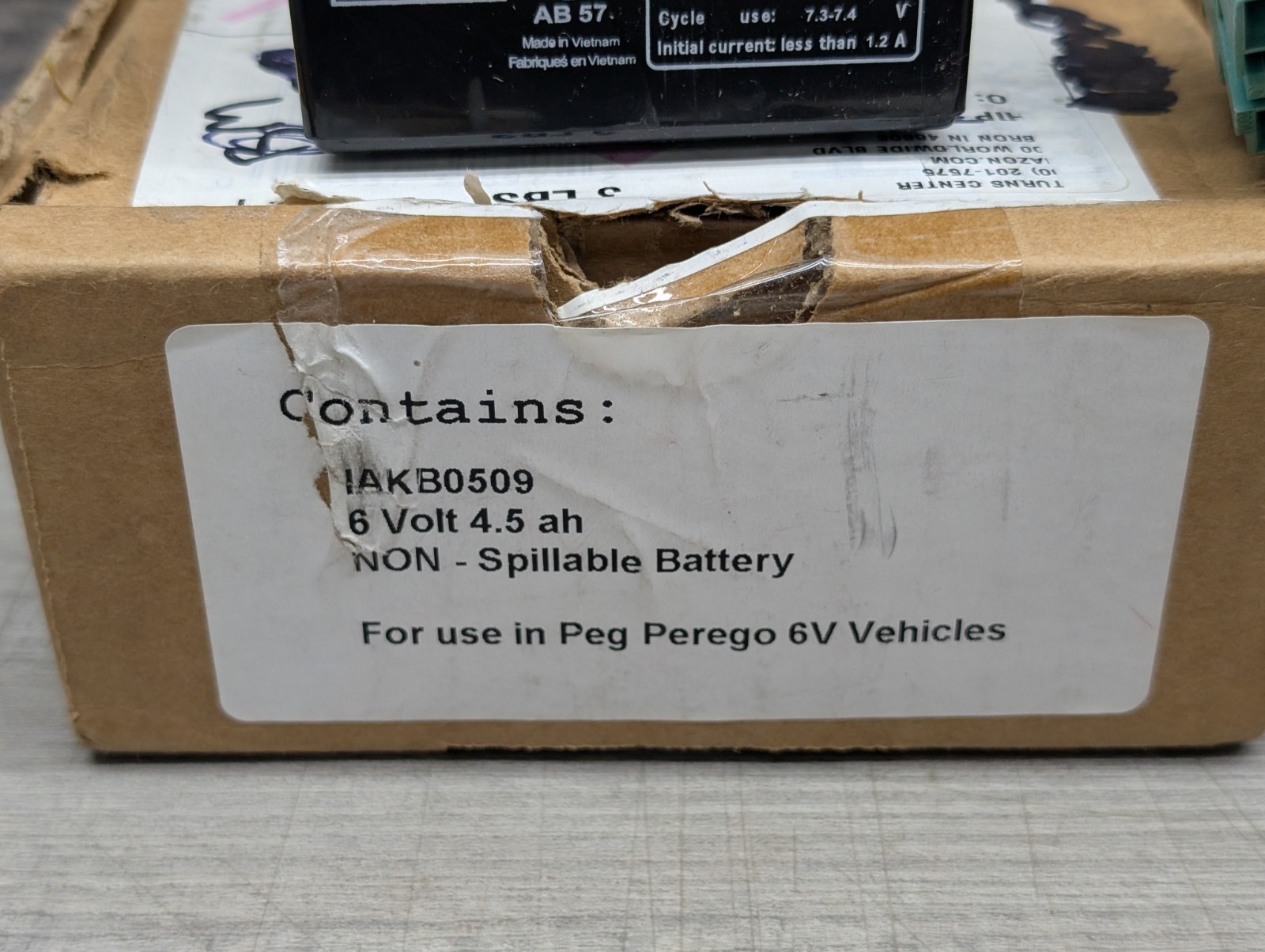 New 6V, 4AH Battery for Peg Perego Ride-On Toys 6 Volt. RT640