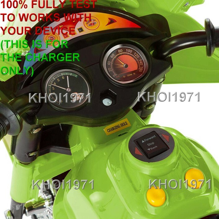 WALL charger AC adapter FOR =07F QVC Lil RIDER Trike motorcycle 3-WHEEL ride on