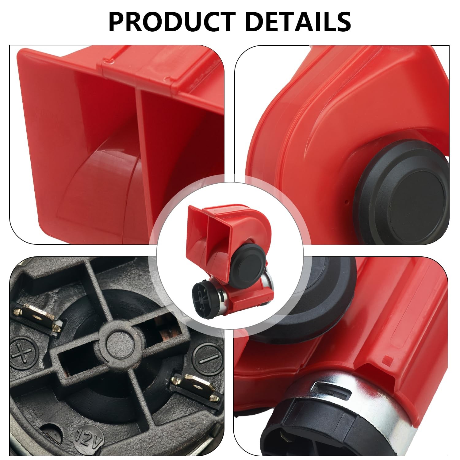 Air Horn 12V Loud Compact Twin Tone Trcuk Horn with Compressor and Relay Harn…