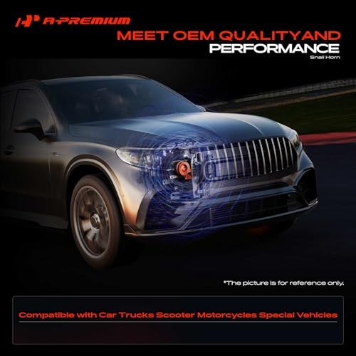 Dual Snail Horn High Low Universal Electric Horns 12V 110dB Compatible Most Car