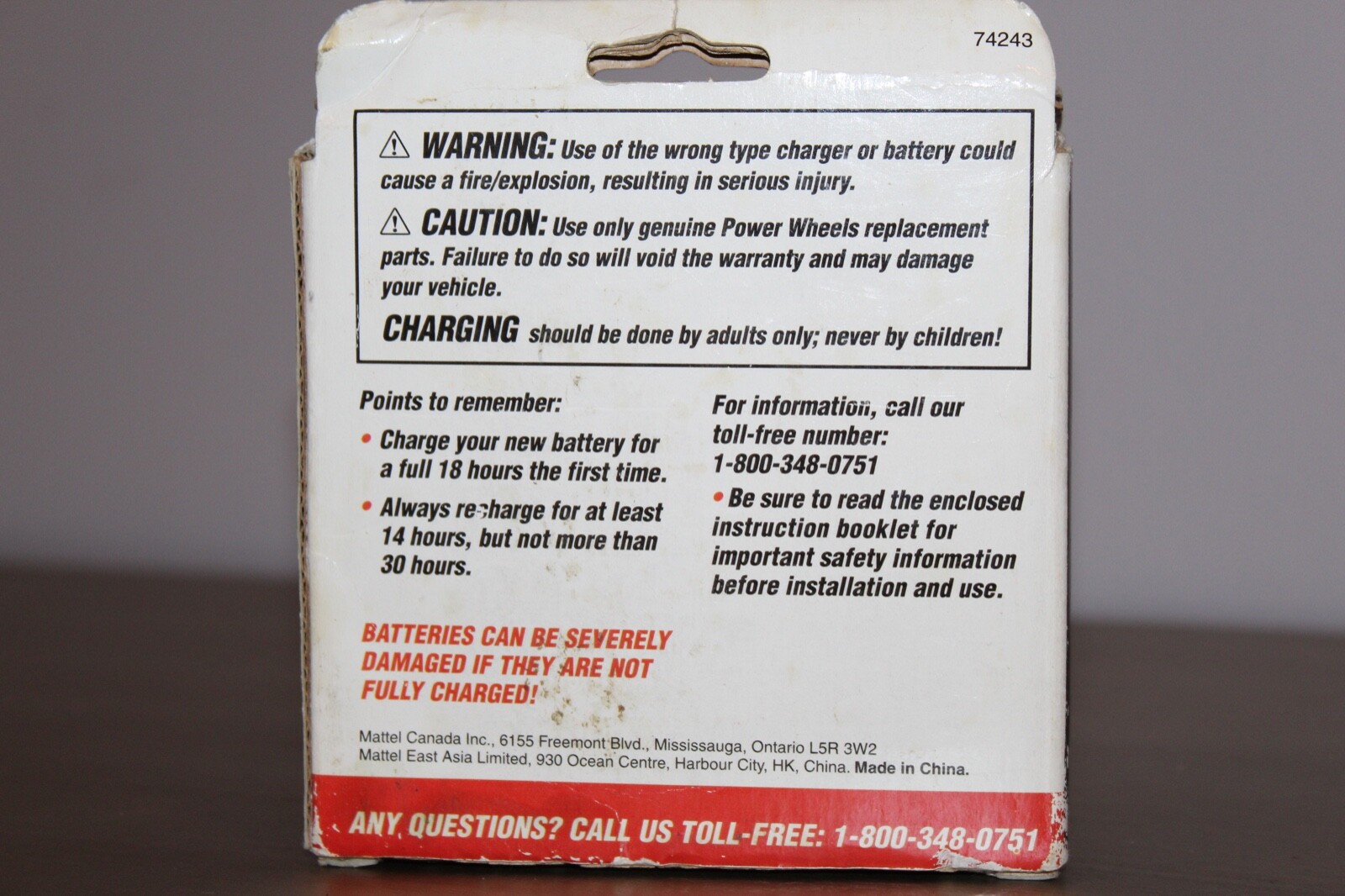 POWER WHEELS by FISHER PRICE 12v BATTERY CHARGER 00801-0972 NEVER USED