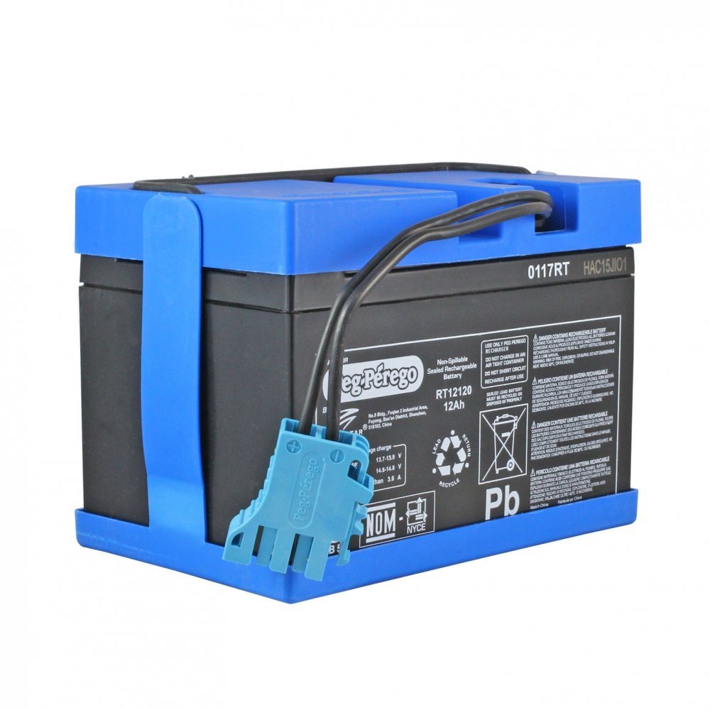 New Peg Perego 12 Volt Blue Battery for Peg Perego Vehicles [IAKB0501]