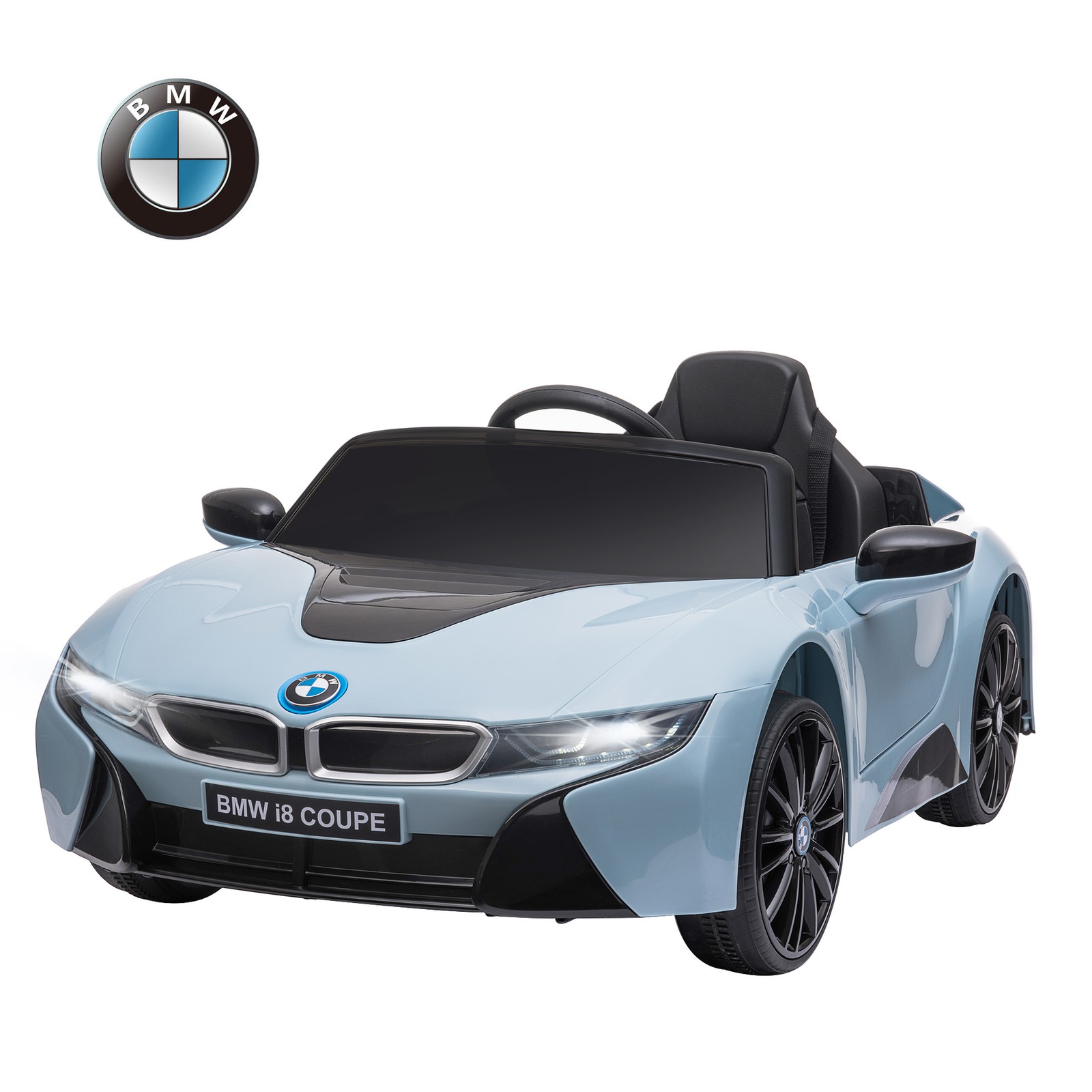 Kids Electric Ride on Car with Secondary Remote Control & Extra Wide Safety Tire