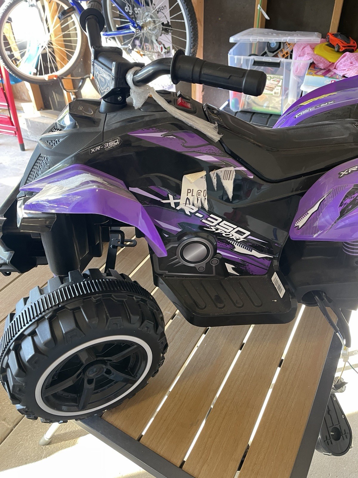12V XR-350 ATV RIDEON PURPLE (plastic Seat)