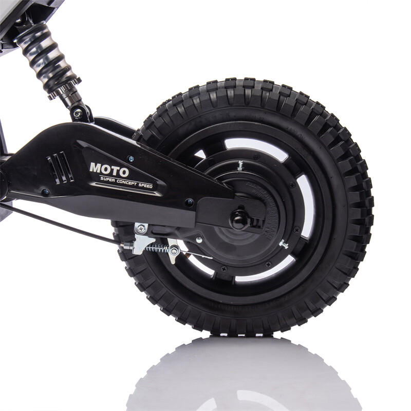 24V Kid Ride On Electric Toy Motocross Motorcycle 200W 3.1-9.32MPH for Aged 5-15
