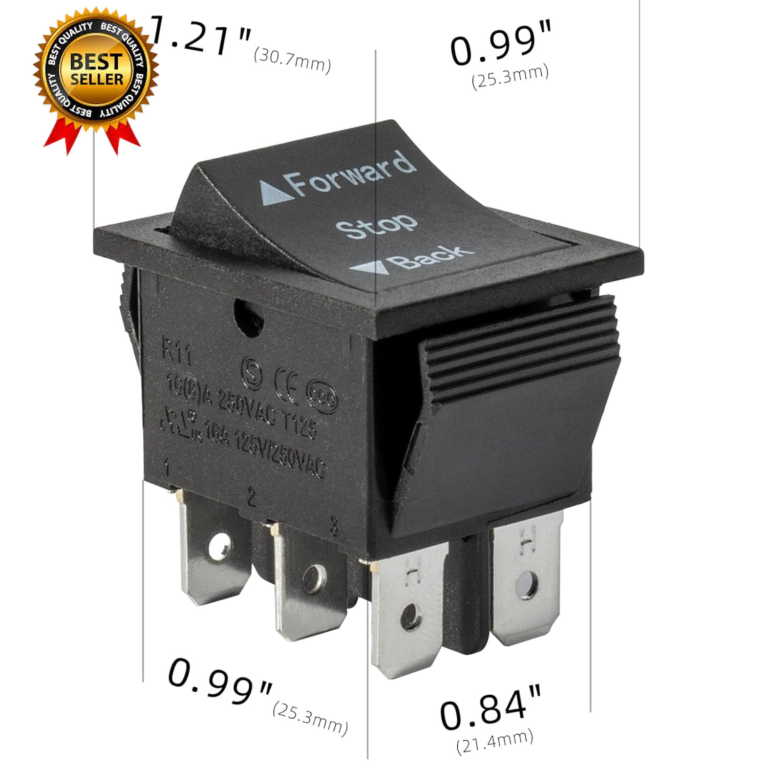 2 Pcs Universal 6V 12V 24V Forward Reverse Switch Compatible with Power Wheels F
