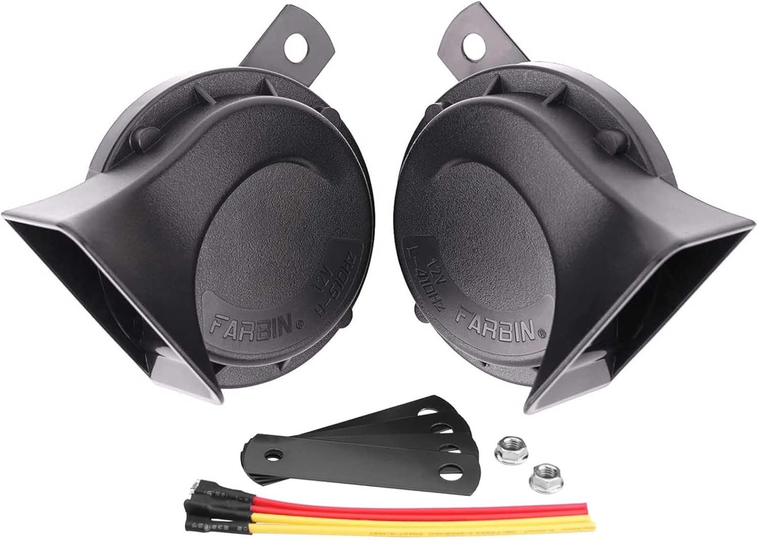 Snail Electric Horn Universal Fit for Car12V Black Train Horn for MotorcycleW…